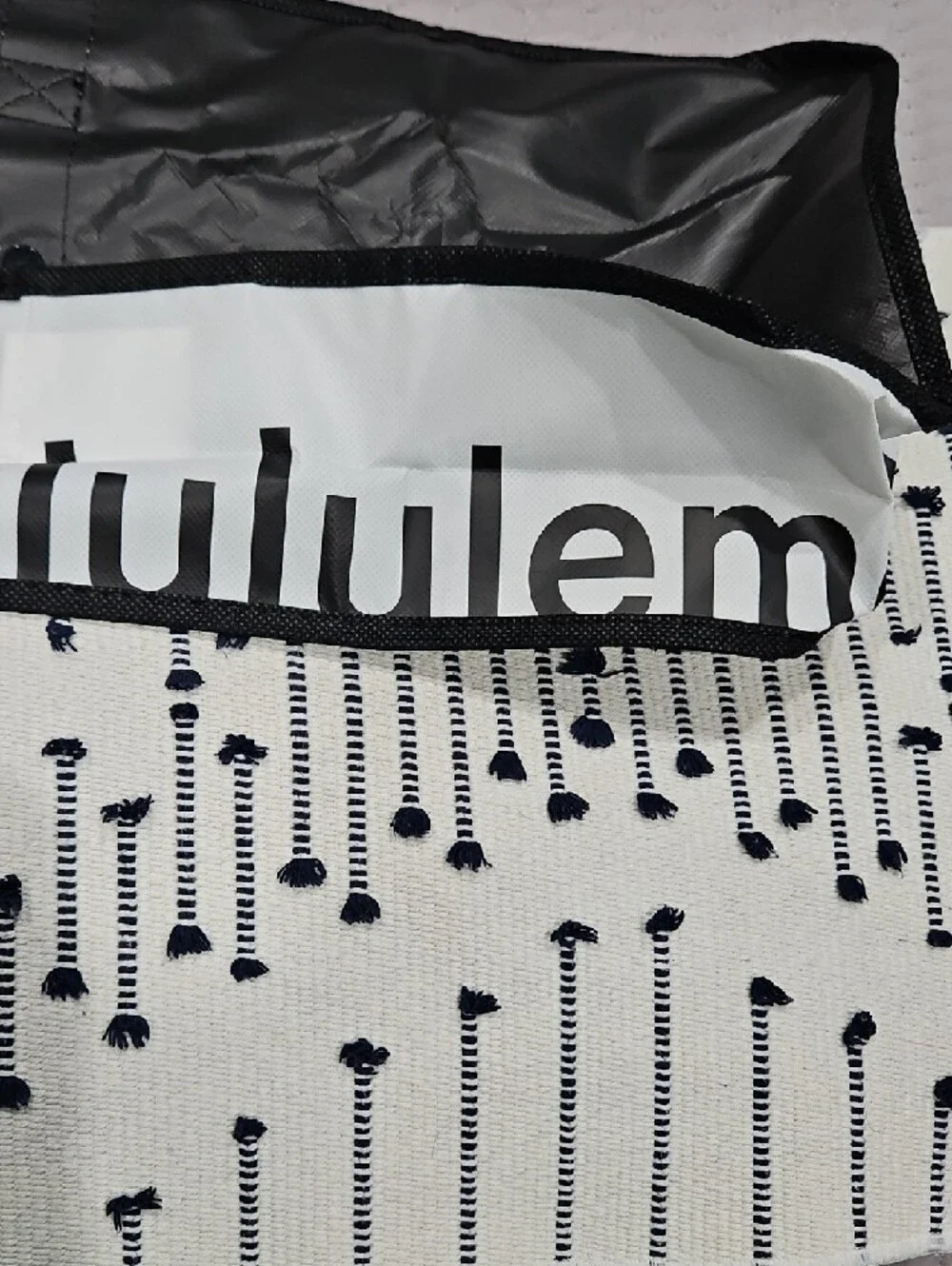 lululemon athletica Black Compact Tote with Logo
